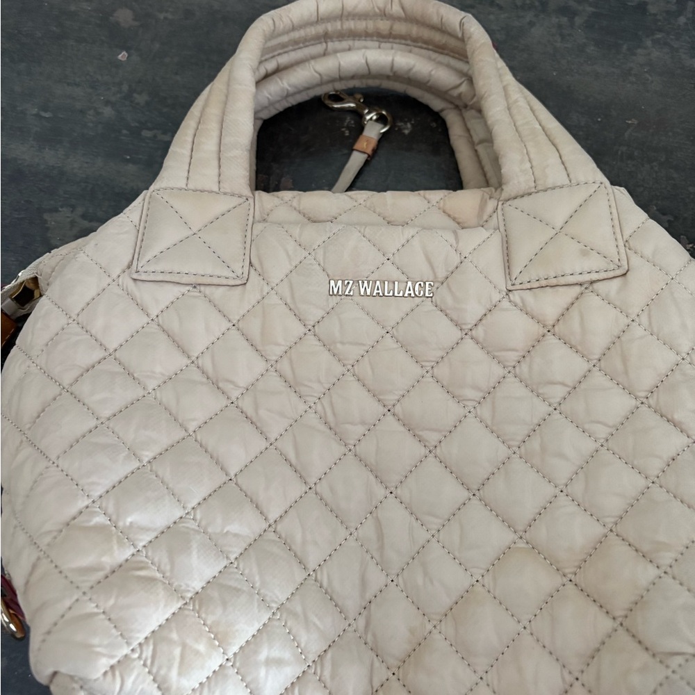 MZ Wallace Mini Metro Tan Quilted Women's Bag